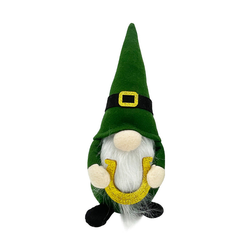 St. Patrick's Day Green Hat Doll Decoration - Festive Home Ornament