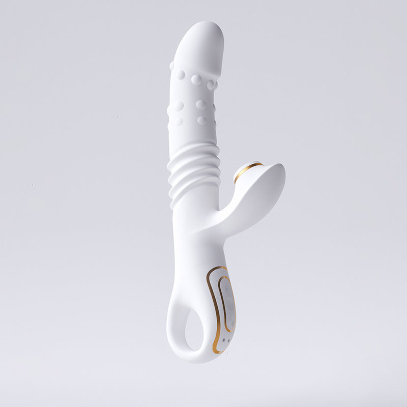 Remote Control Telescopic Toy for Adults Pink White - Home & Garden