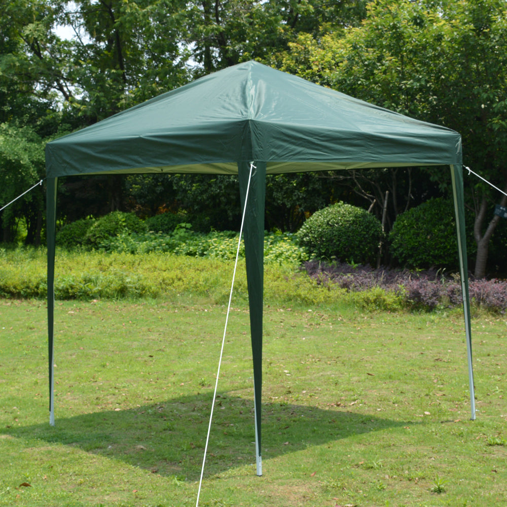 Green Waterproof Folding Tent - 2x2m for Outdoor Events