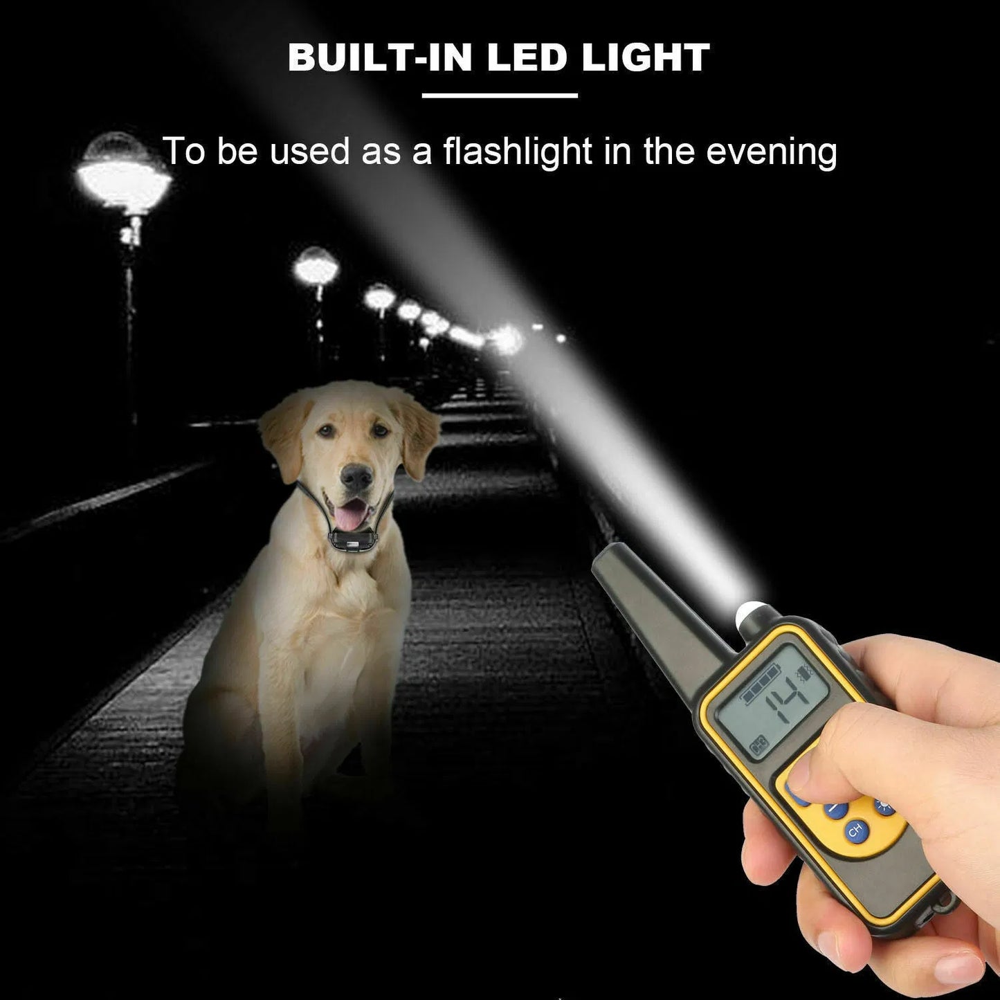 Dog Training Collar with Remote Shock and Waterproof PET Trainer - Rechargeable, US Standard
