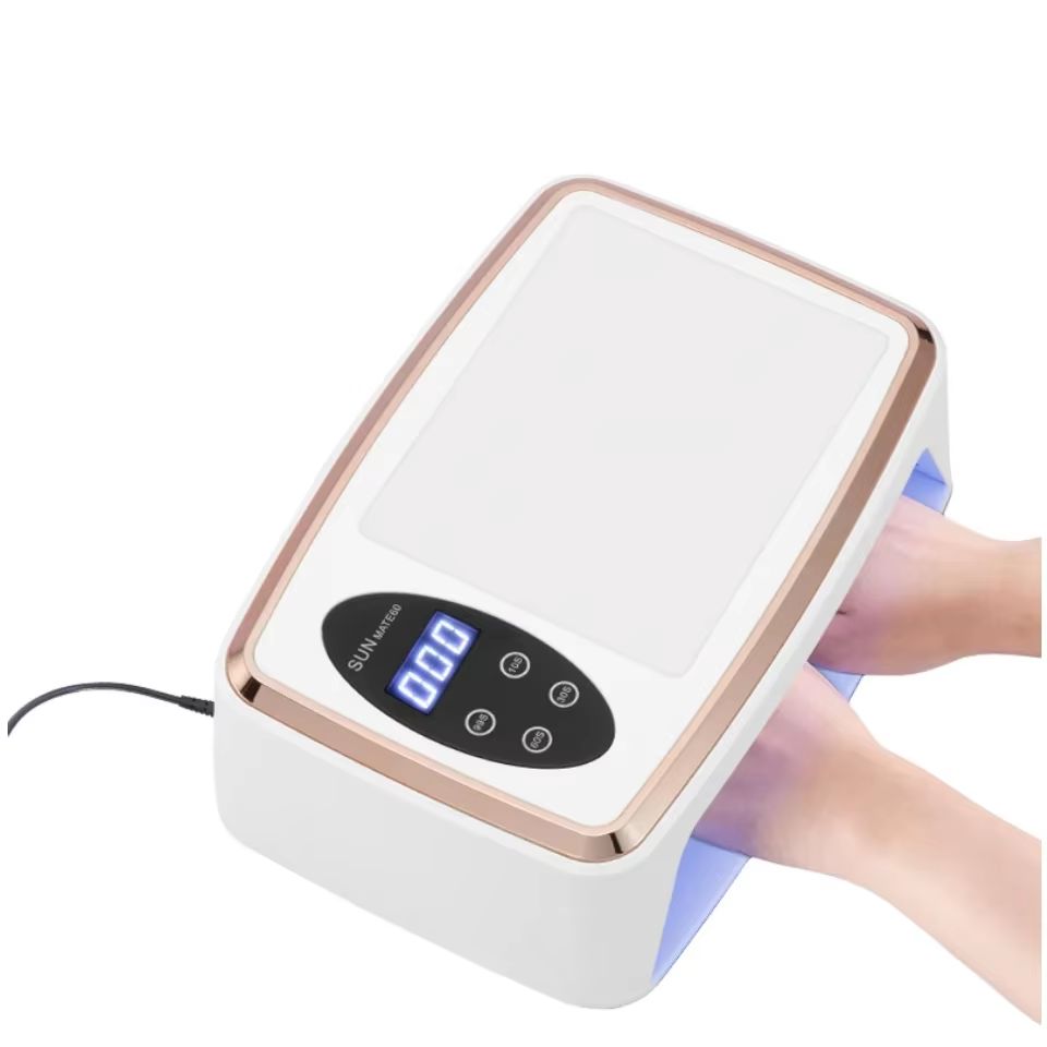 White UV LED Nail Dryer for Gel Polish Curing - Salon & Home Use