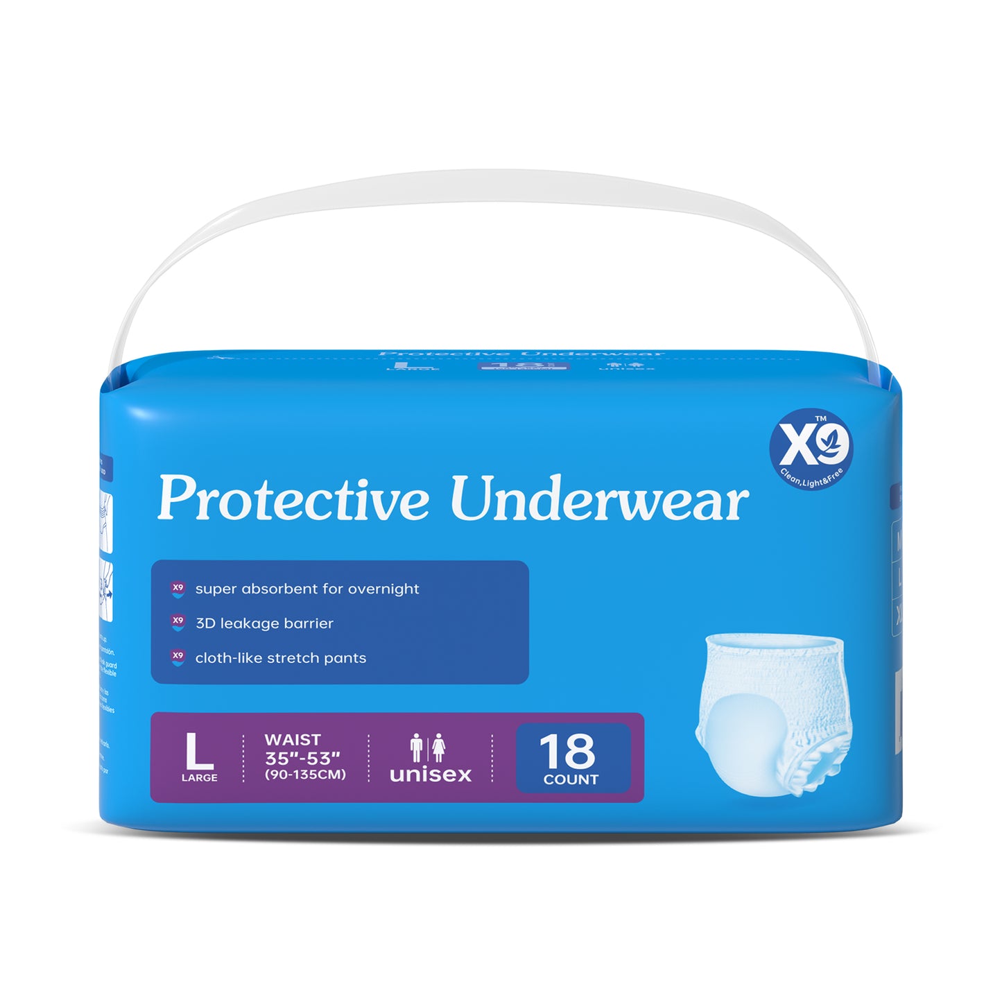 Ultra Soft Disposable Pull-Up Diapers for Adults - Multiple Sizes