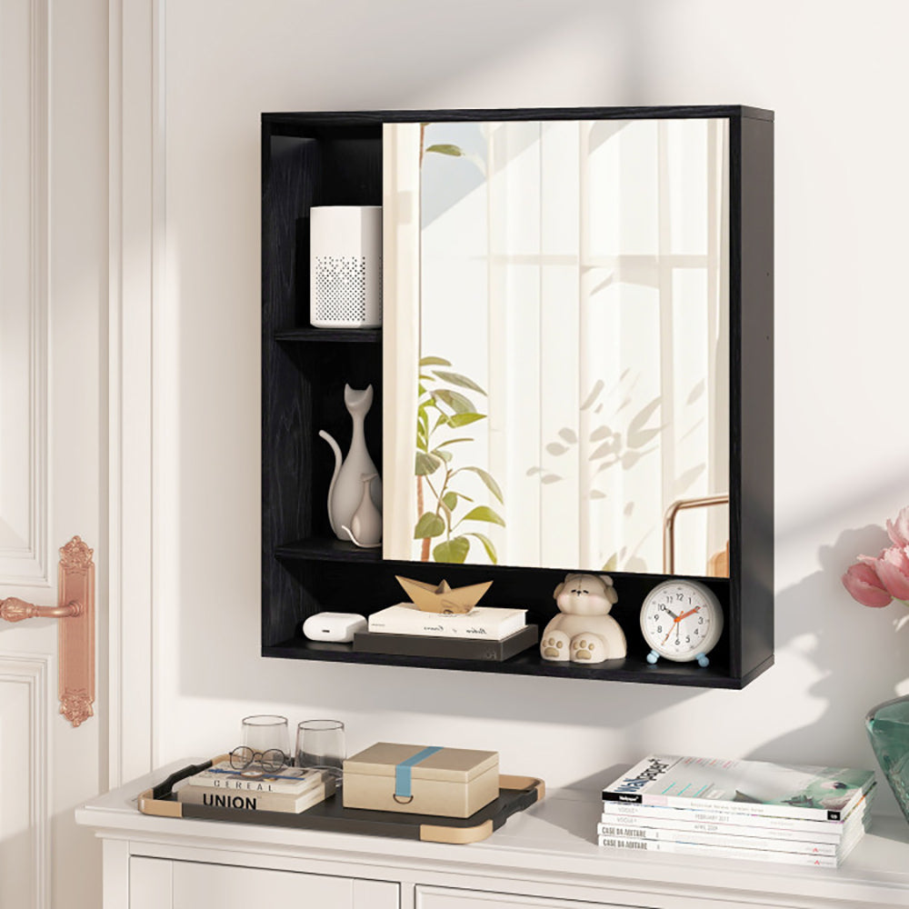 Wall Mounted Bathroom Cabinet With Mirror Single Door For The