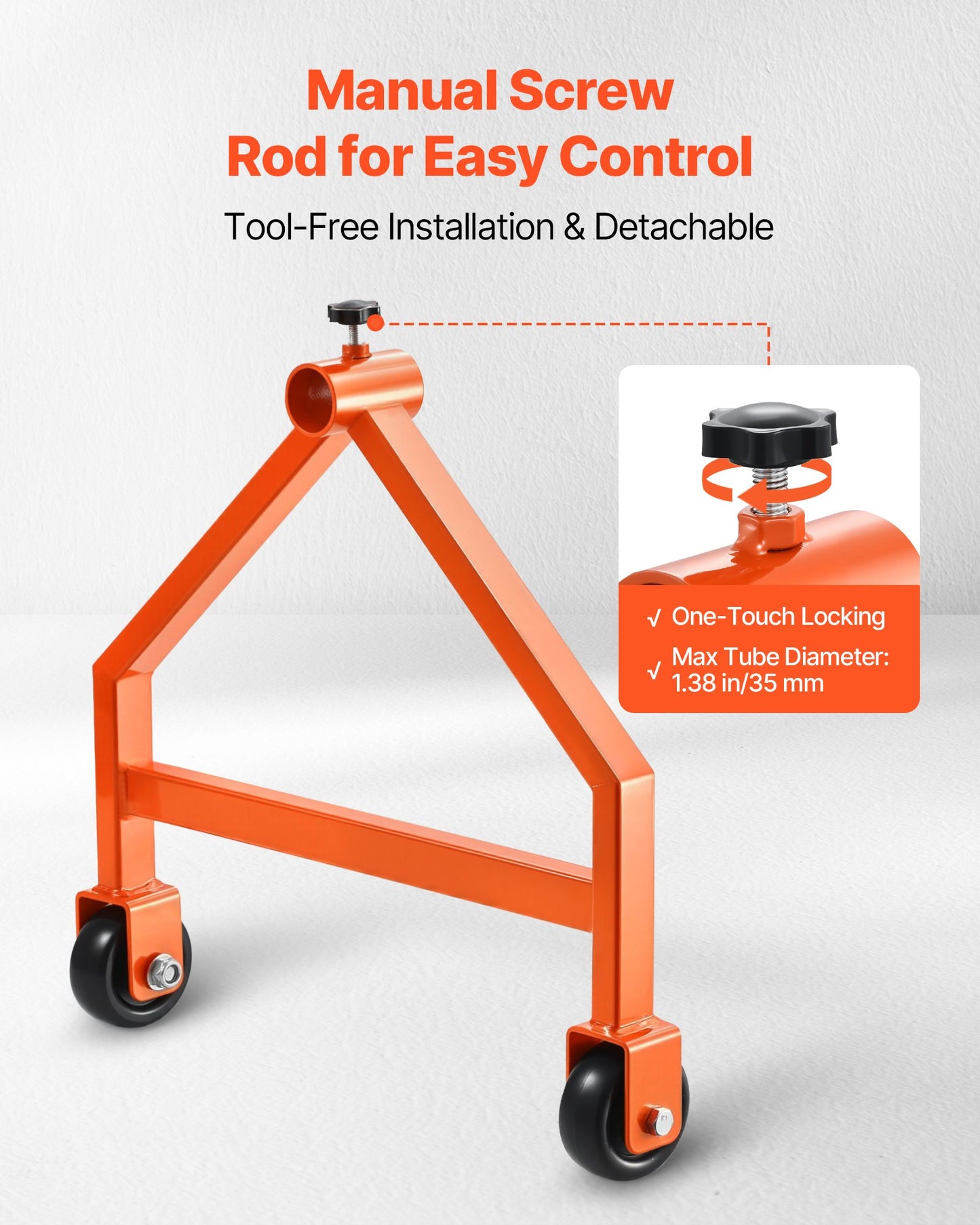 Wire Spool Rack Holder for Up to 29.9-Inch Diameter Cables with Wheels - Heavy Duty Cable Caddy