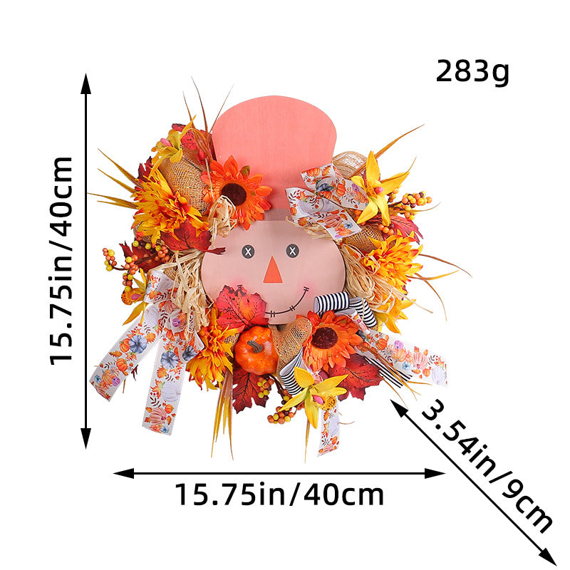 Autumn Harvest Festival Wooden Board Garland for Home Decor