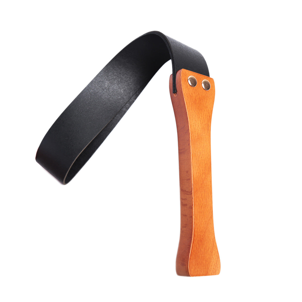 Wooden Handle Double-Layer PU Leather Racket Toy for Kids & Adults