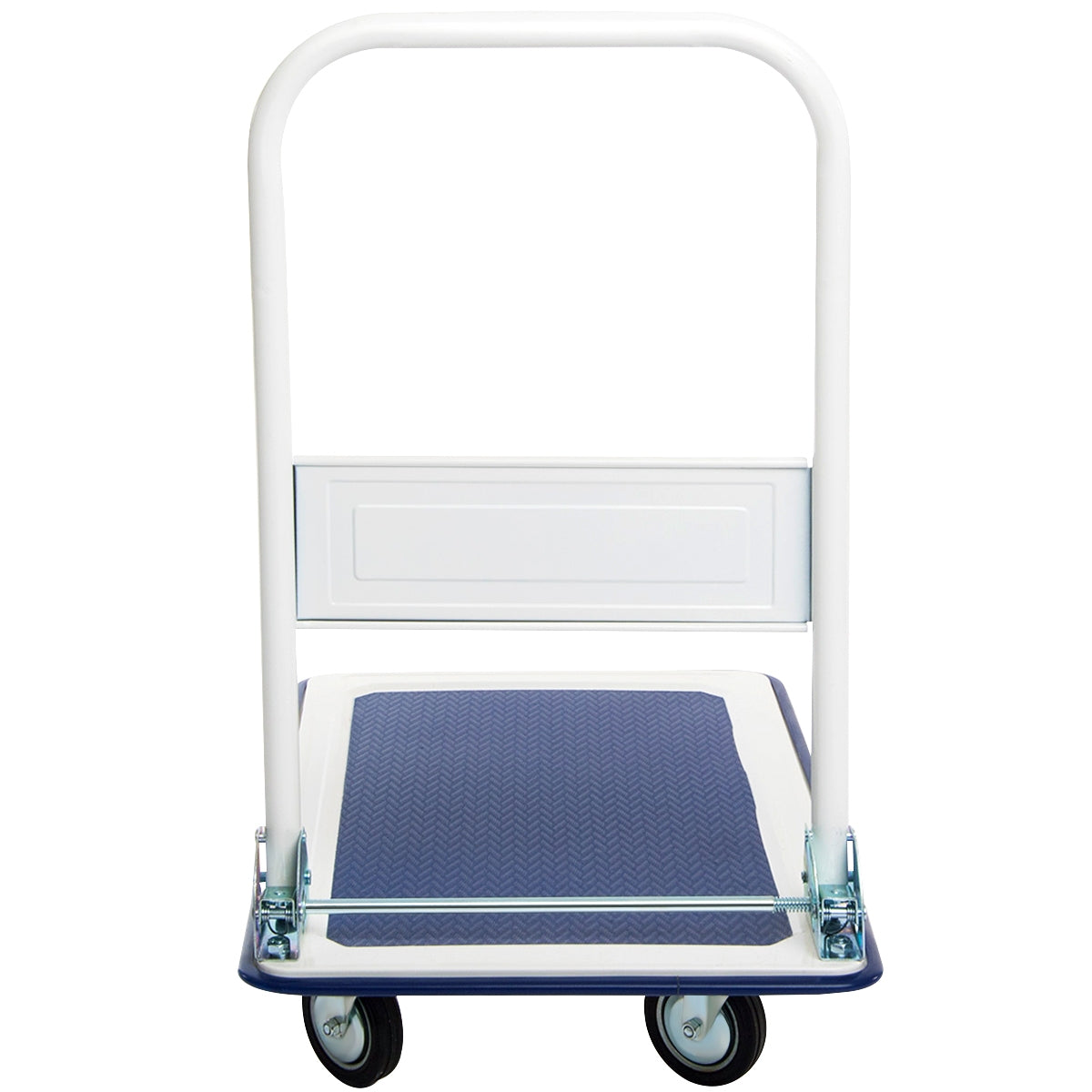 330 Lbs Foldable Platform Cart Dolly - Blue Vinyl