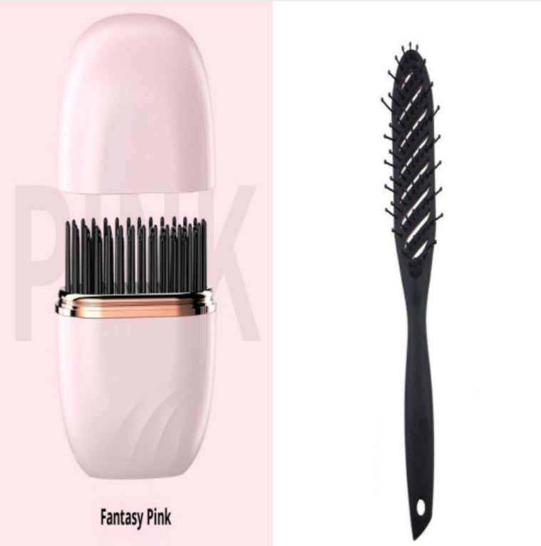 Wireless Hair Straightening Comb - Portable Dual-Use Styling Tool with Rapid Heat