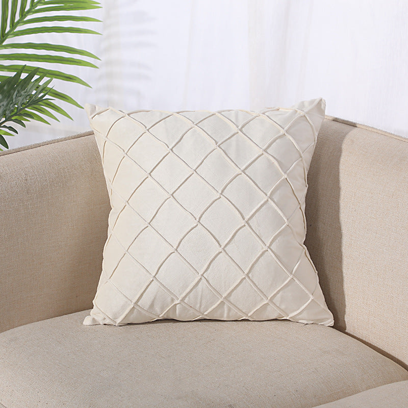 Velvet Pillowcase for Sofa Bed 43x43cm - Multiple Colors & Styles