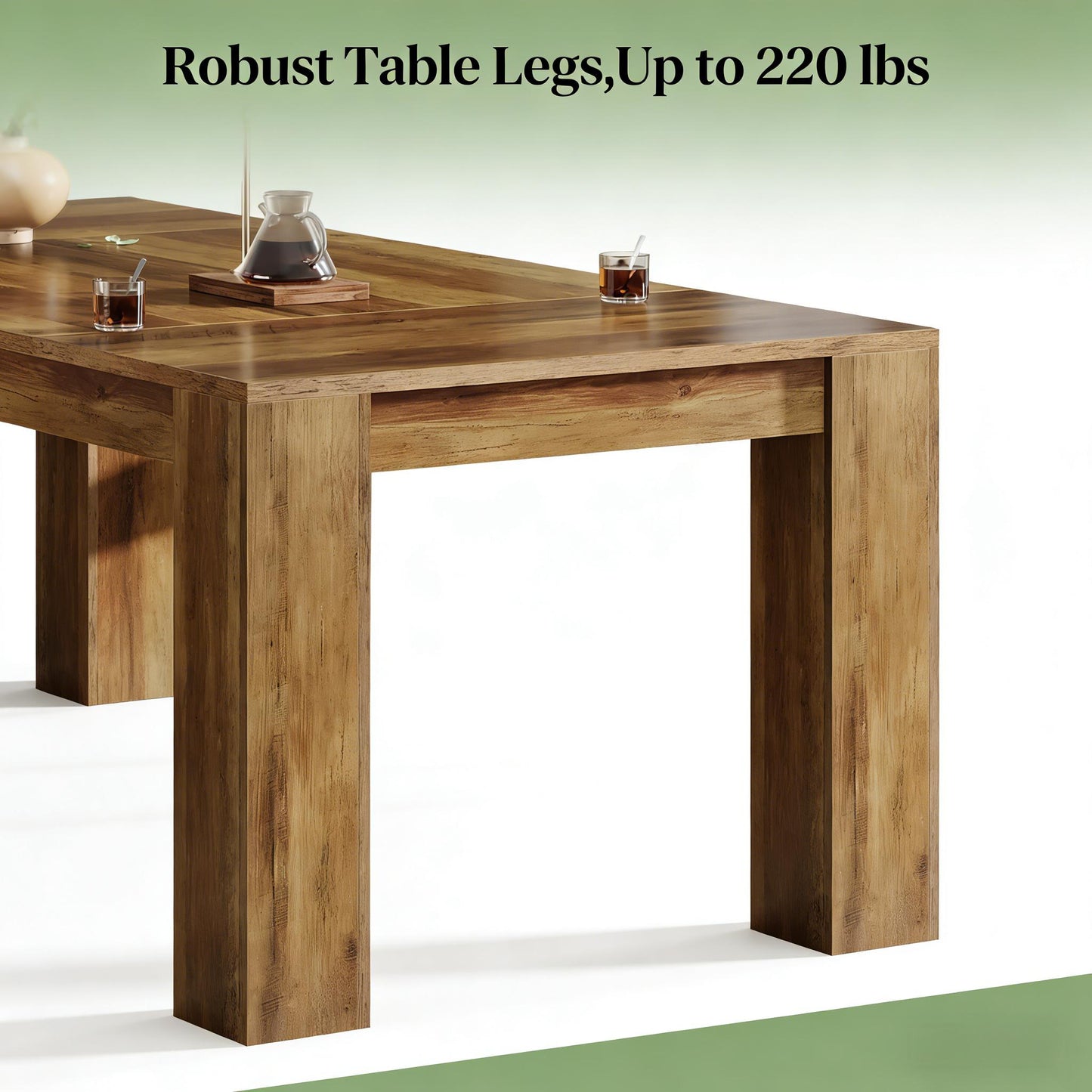 Rustic Brown Computer Desk - Minimalist Writing Table