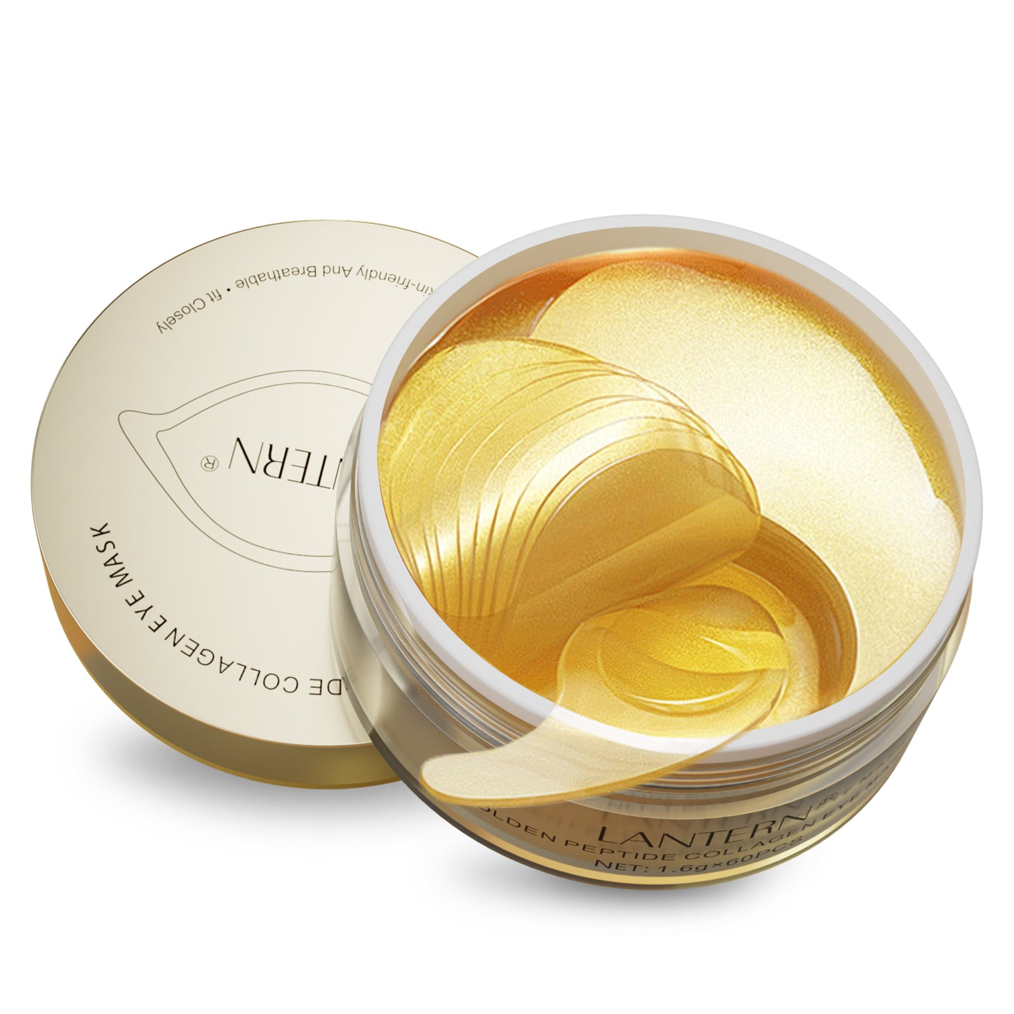 Golden Peptide Collagen Eye Mask Patches - 60PCS Hydrating Skincare