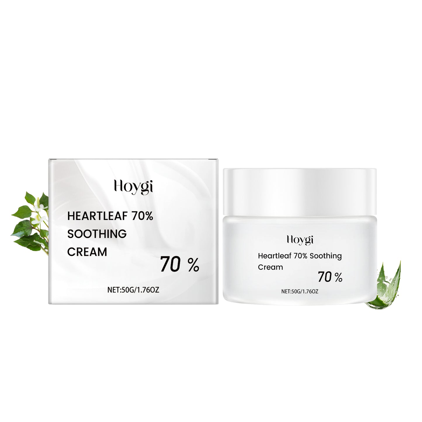 Heart Leaf Moisturizing Soothing Face Cream - Hydrating Skin Repair