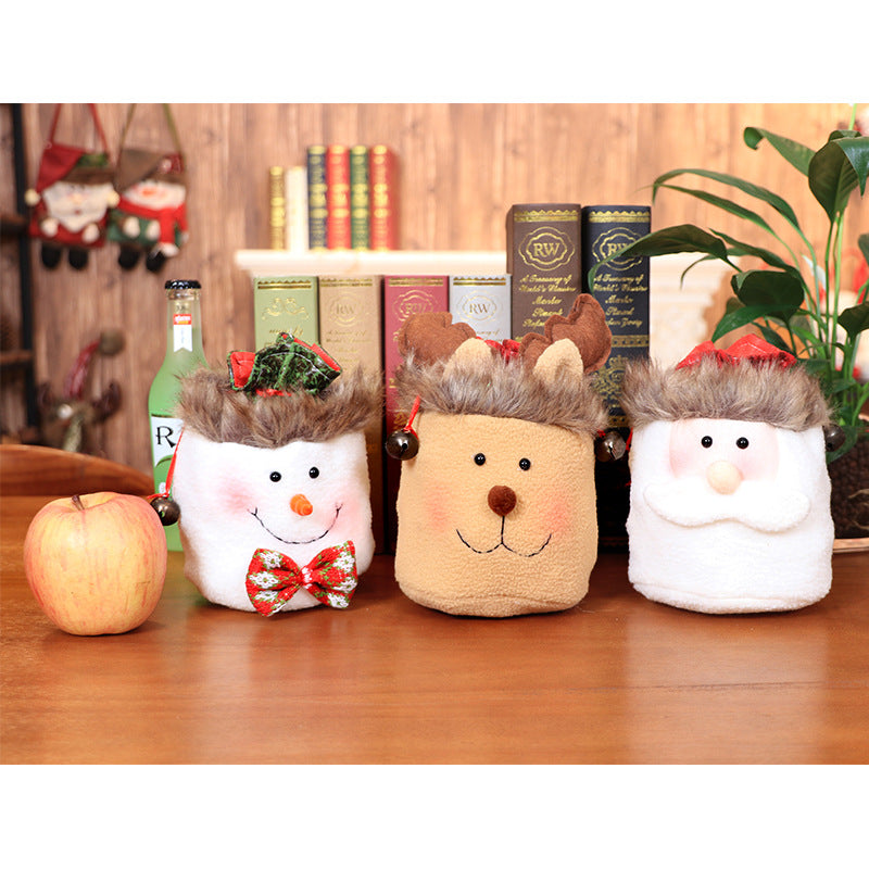 Children's Christmas Gift Bags Snowman Deer Candy Bags Festive Party Supplies