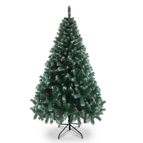 6FT Christmas Tree with Iron Legs and 812 Branches - White PVC