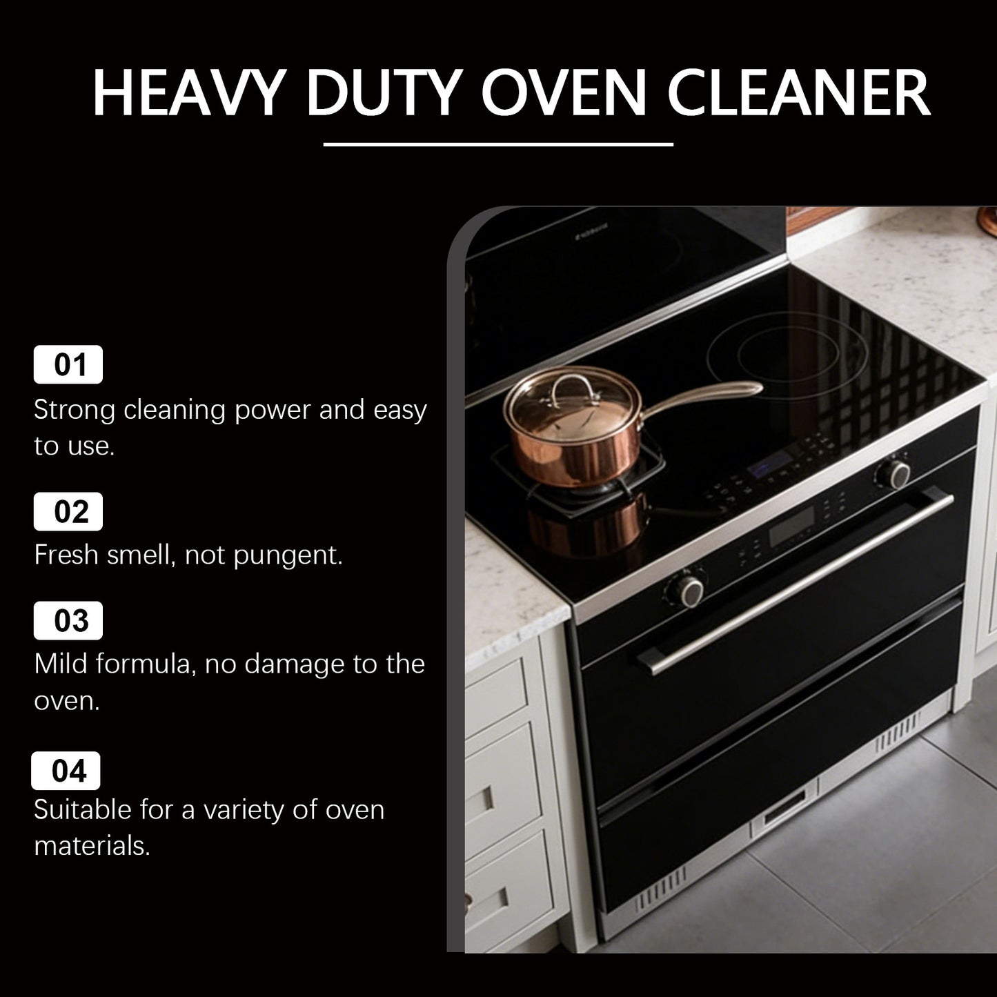 Heavy Duty Oven Cleaner Spray 237ml - Tough Kitchen Surface Cleaner
