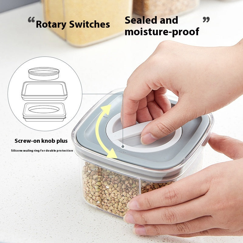 Kitchen Spiral Storage Jar Set - Vacuum Sealed Food Storage Containers