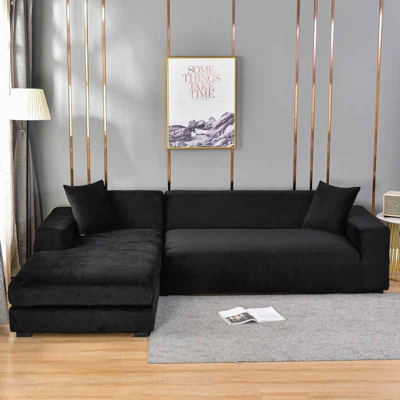 Multi-Color Sofa Cover Set for 145-185cm, 5 Seats & Pillowcases - Home Fabric Soft