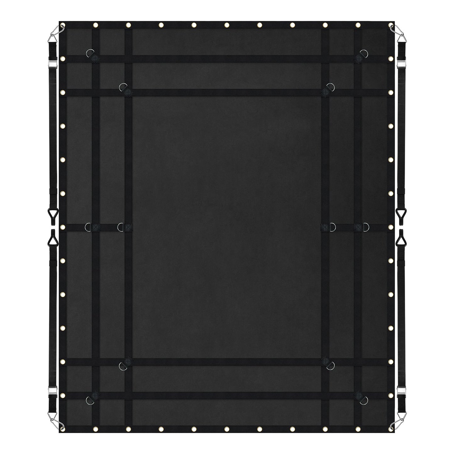 Heavy Duty Cargo Net 96x81 Inches with Adjustable Buckles & S-Hooks - Weatherproof Load-Bearing to 700 lbs