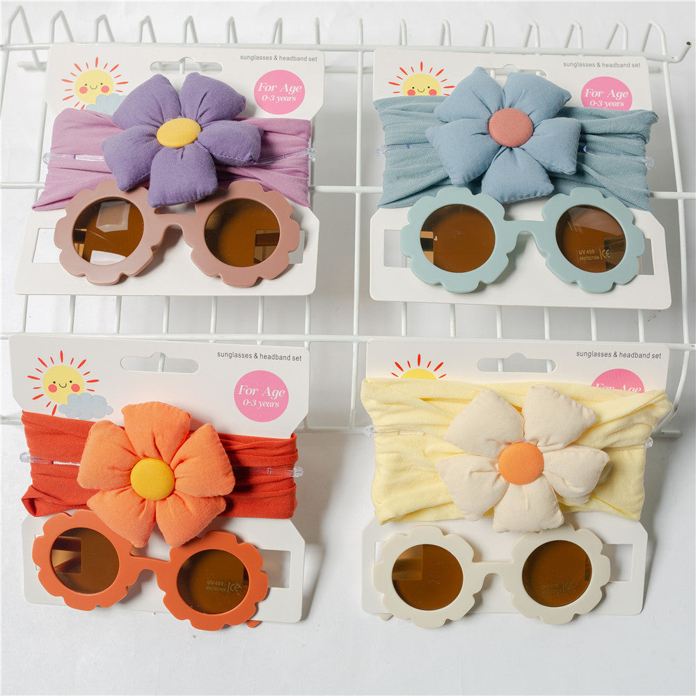 Children's Hair Band Glasses Set - Kids Hair Accessories for 3-6 Years