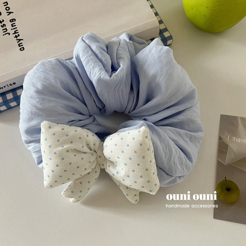 Bow Hair Tie Handmade Cotton-Filled Hairband - Multiple Colors
