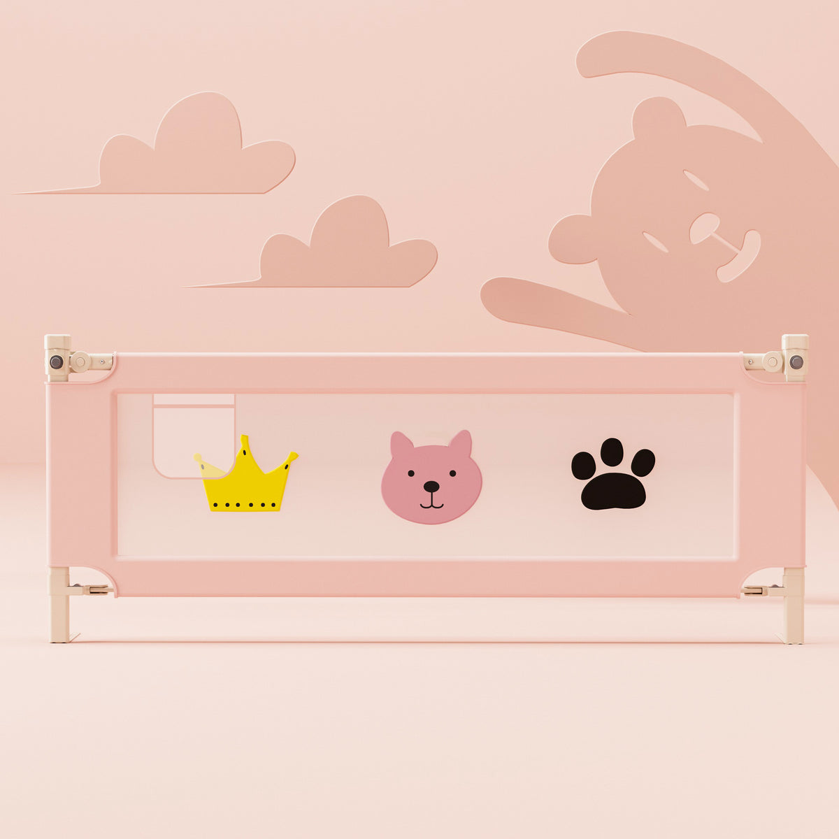 Drop-Resistant Baby and Toddler Bed Rail - Safety Guard for Cribs & Beds