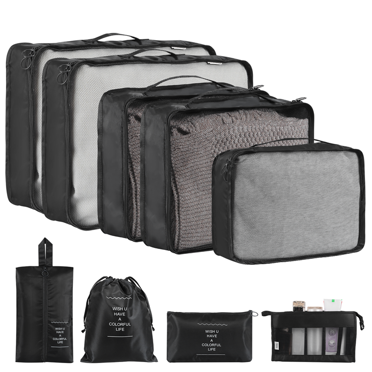 Solid Color Clothing & Wardrobe Storage Bags - Set of 8 or 9