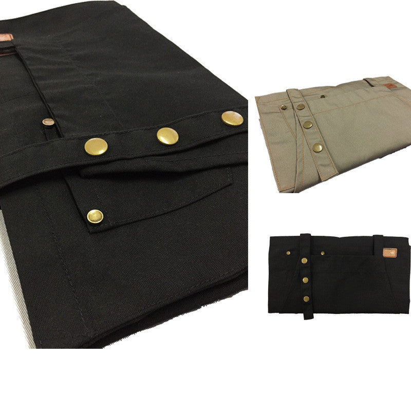 Pure Color Sleeveless Kitchen Apron - Modern & Antifouling Cotton Polyester