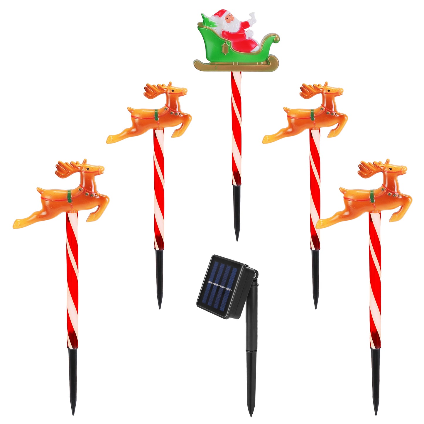 Christmas Outdoor Pathway Lights - 8 Modes, IP44 Waterproof
