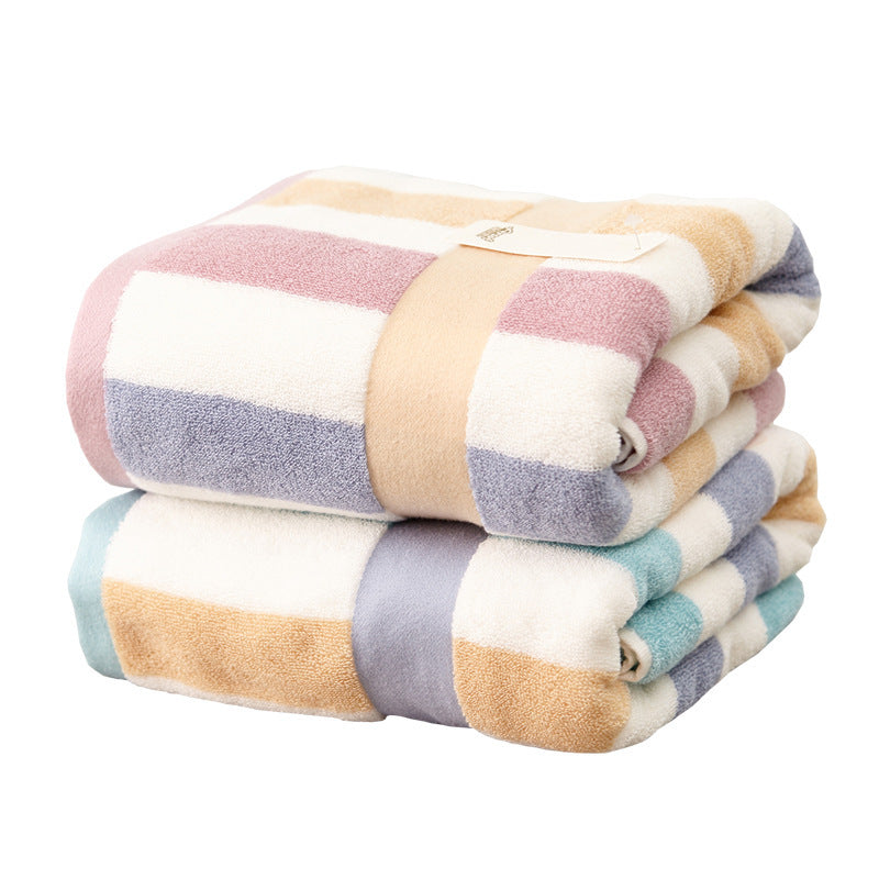 Large Cotton Bath Towel - Absorbent, Soft, 90x180cm, Multiple Colors
