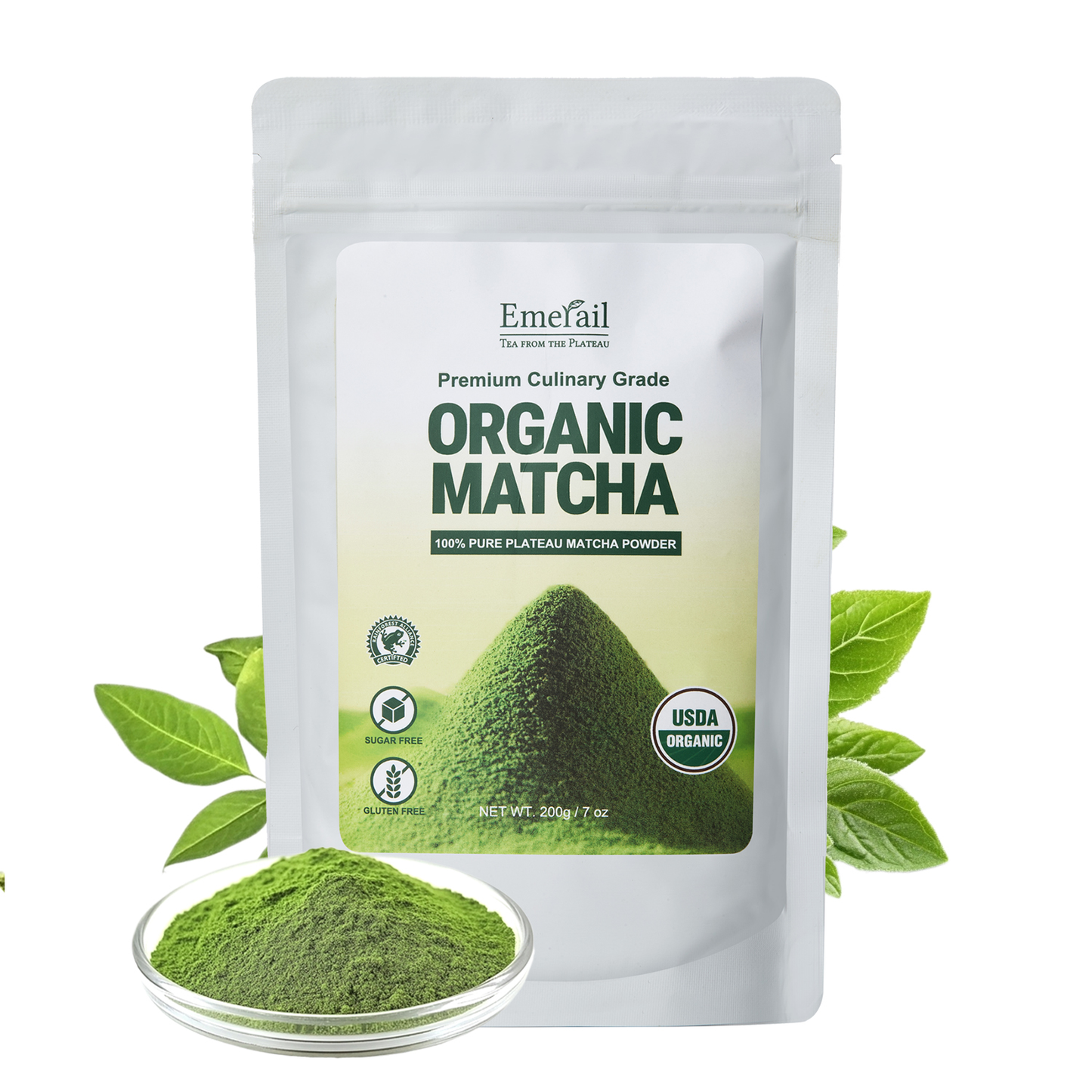 Premium Culinary Grade Organic Matcha Green Tea Powder - 200g