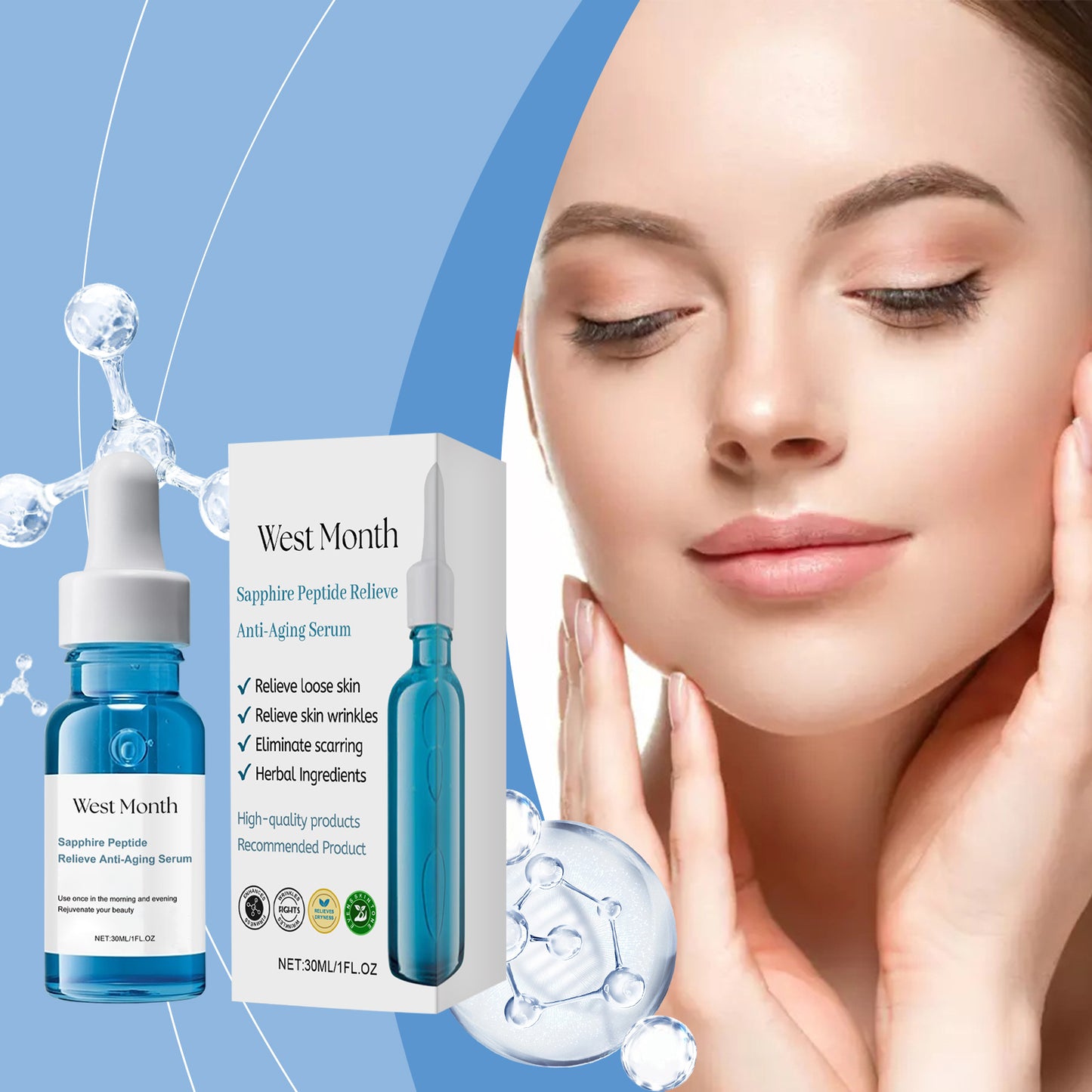Firming Facial Essence with Aloe Vera & Copper Tripeptide-1, 30ml