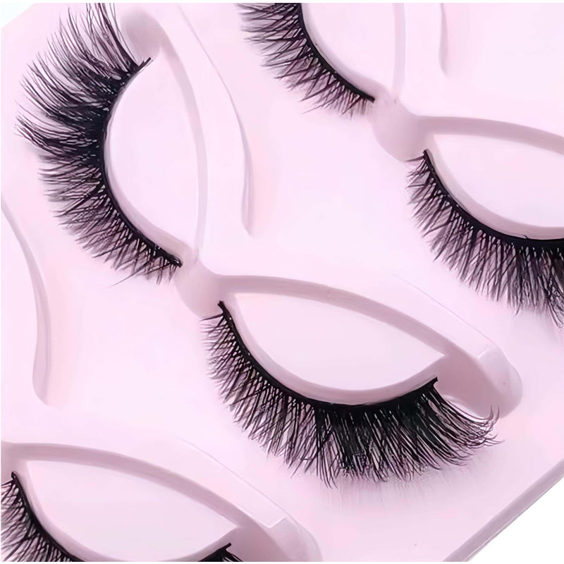 5 Pairs Faux Mink Cluster False Eyelashes - Fluffy Dramatic Volume Set