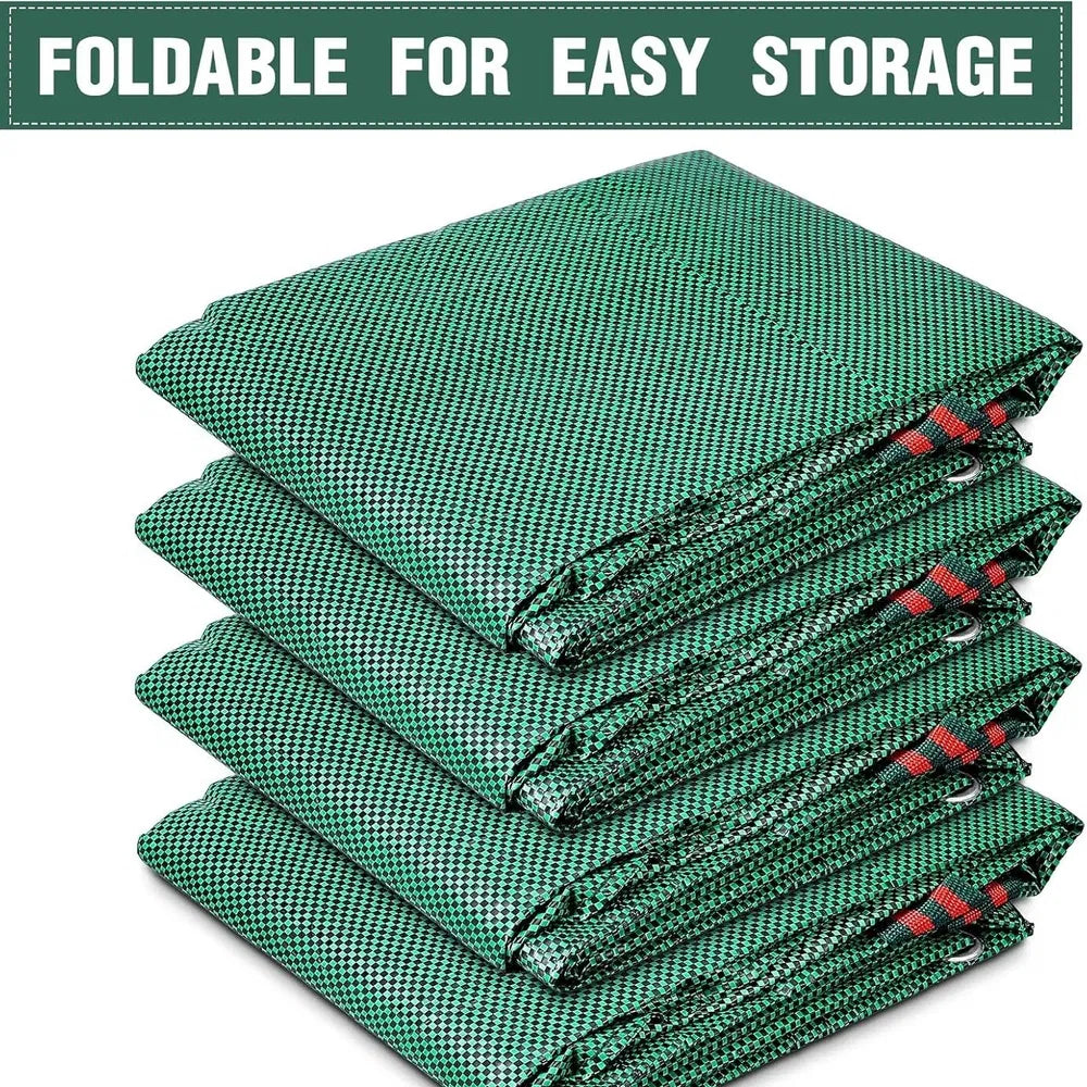 4-Pack XXL Garden Waste Bags 272L Heavy-Duty Reusable Leaf & Grass Collection
