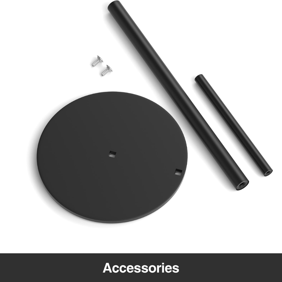 Premium Black Stainless Steel Paper Towel Holder with Weighted Base