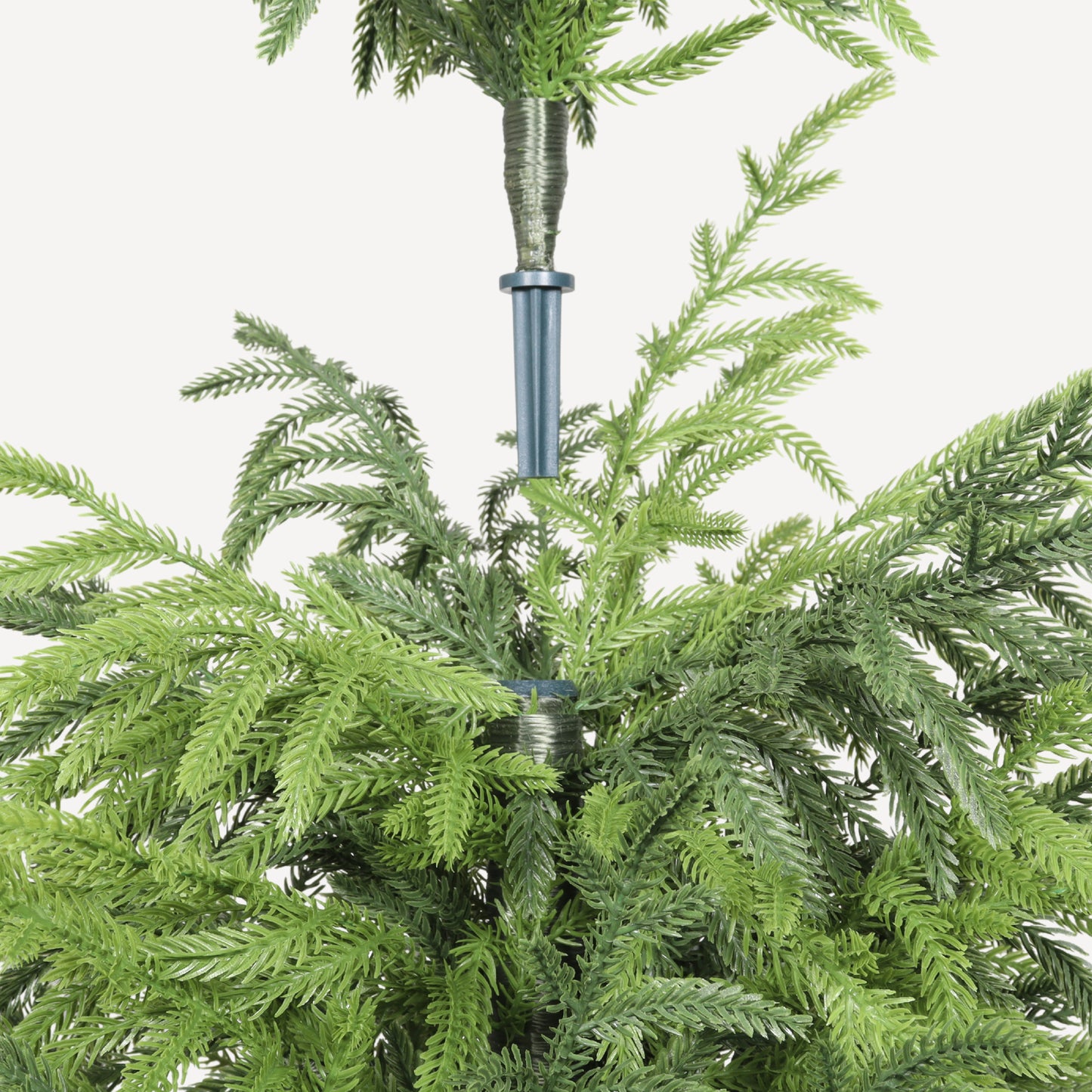 4' Real Touch Artificial Pine Tree in Black Pot - Green Leaves