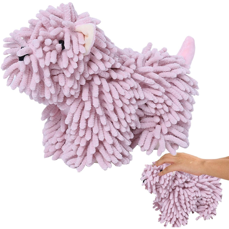 Cute Puppy Shaped Kitchen Towel with Hanging Loop - Absorbent