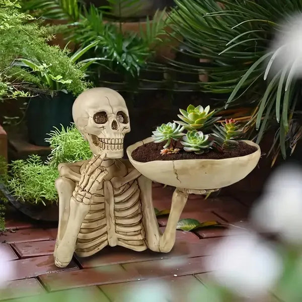 Halloween Skull Storage Tray - Candy & Snack Serving Platter