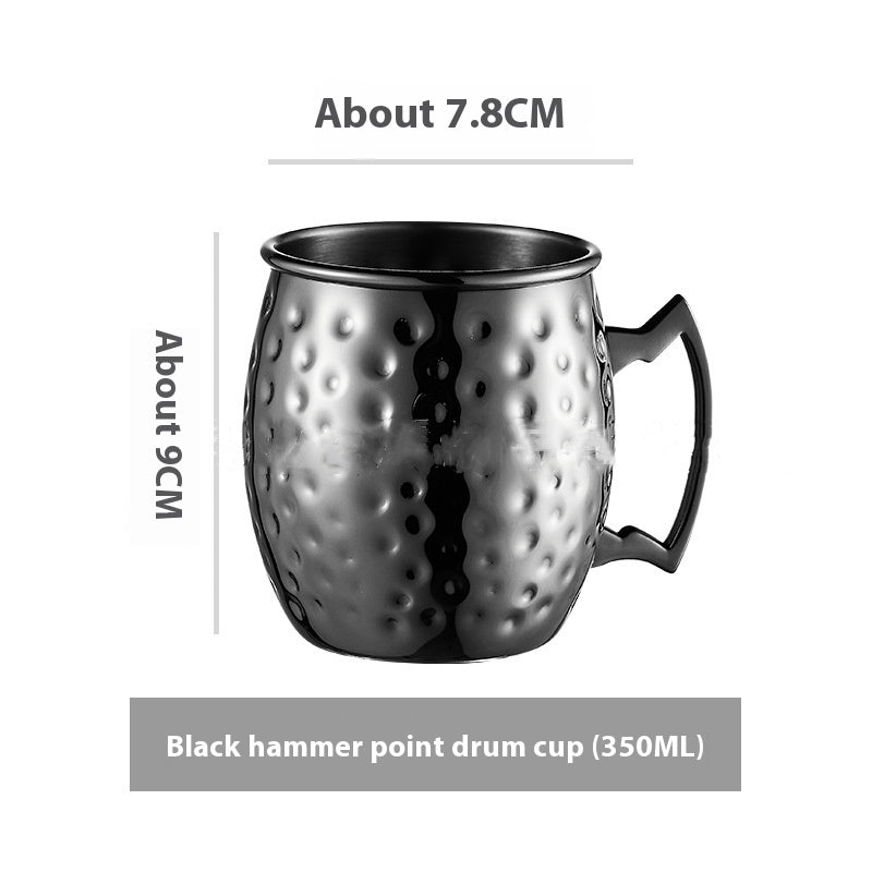Stainless Steel Moscow Mule Cup Set - Copper Plated Drinkware for Bar & Home