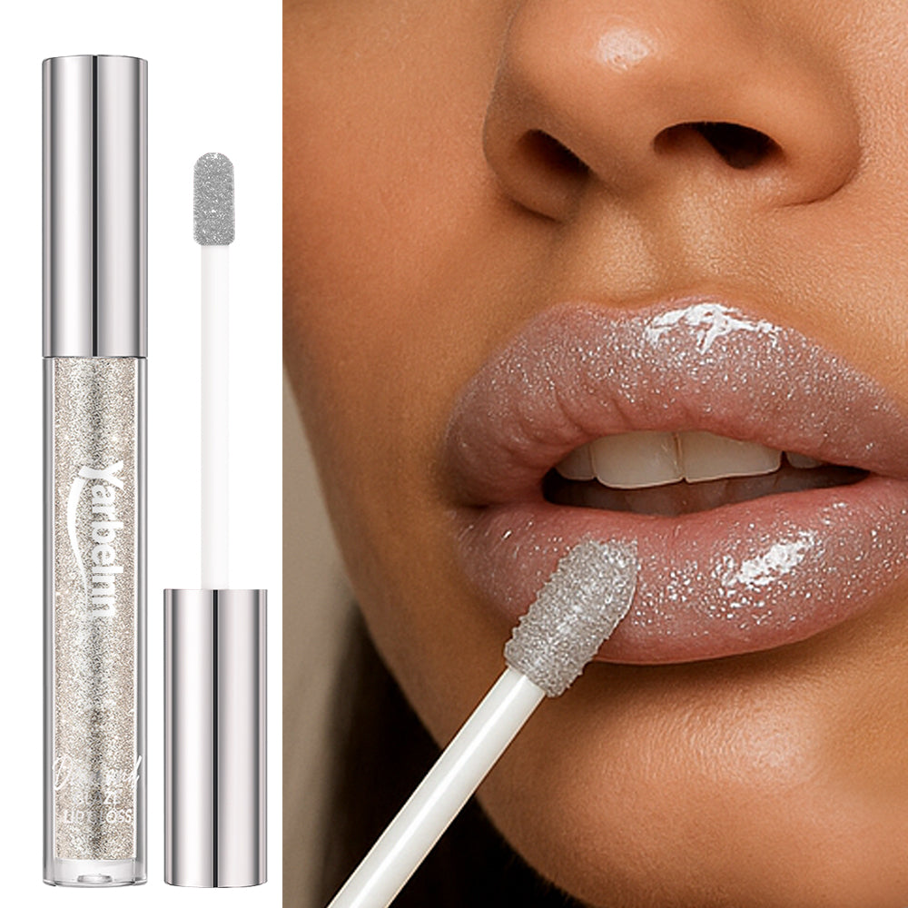 Glitter Shimmer Lip Gloss - Long-Lasting Brightening Lip Makeup 3g