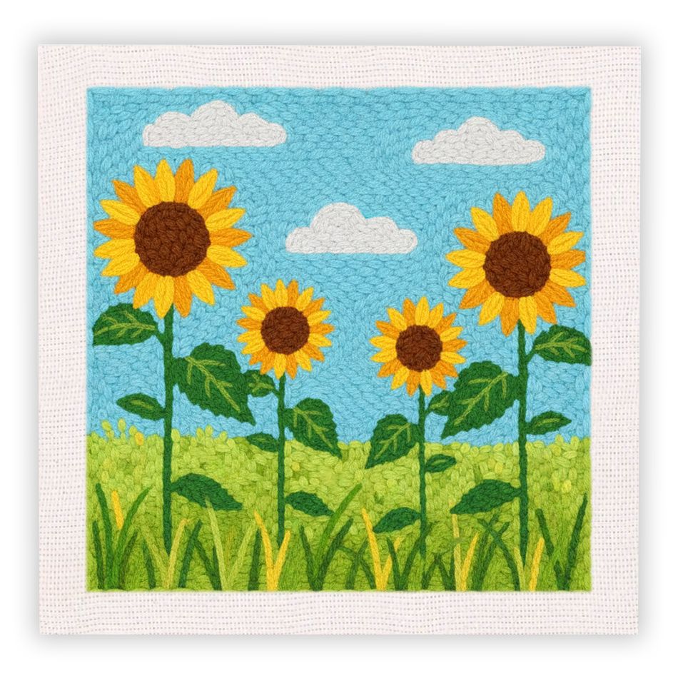 Handmade Embroidery Floral and Animal Wall Art - Creative Gift
