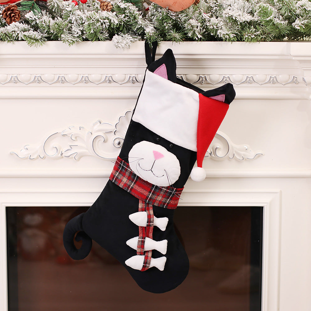 Christmas Stockings Set - Cute Cartoon Designs for Holiday Decor
