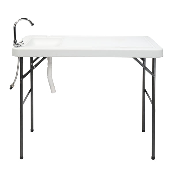 Folding Outdoor Fishing Table with Sink - Portable & Durable
