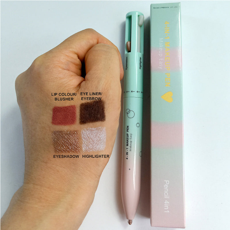 4-in-1 Multifunctional Makeup Pen - Eyeliner, Lip Liner, Brow & Highlighter
