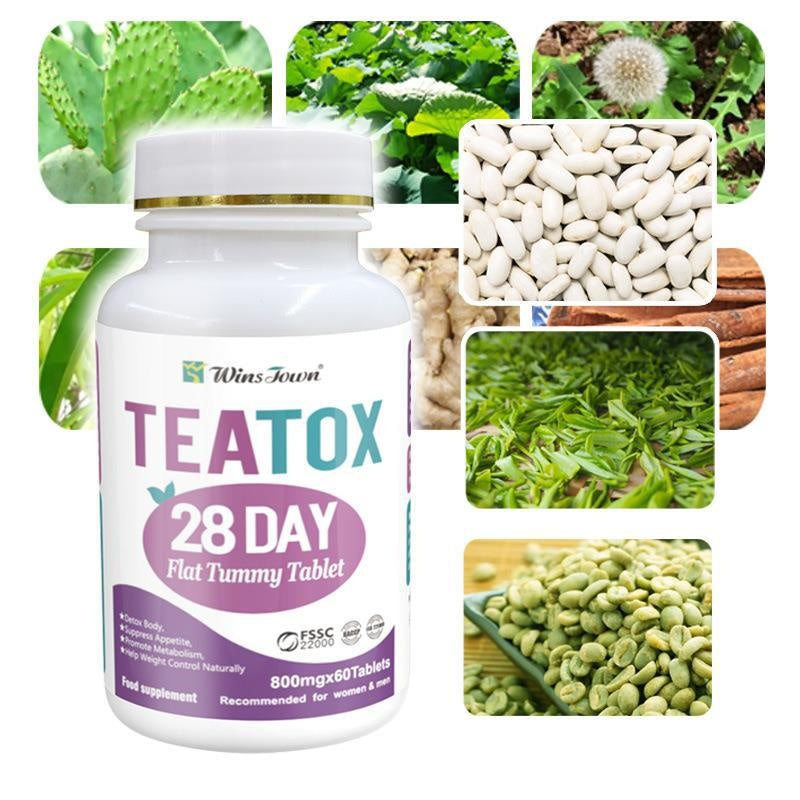 Detox & Cleanse Supplement Tablets - 60 Count Bottle
