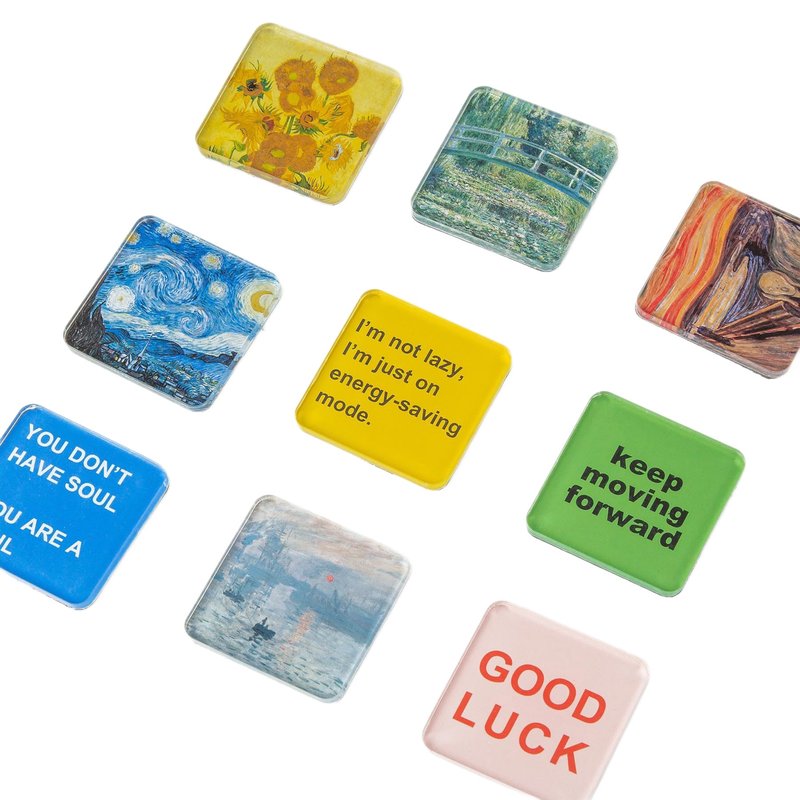 Creative Magnetic Acrylic Refrigerator Magnets Set - Personalized Home Decor