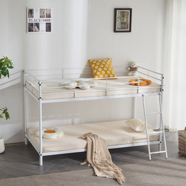 Twin Size Metal Bunk Bed For Kids Teens Adults, Heavy Duty With