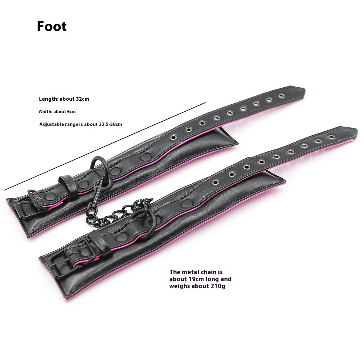 Leather Hand and Neck Cuff Restraint Set for Couples Adult Bondage BDSM