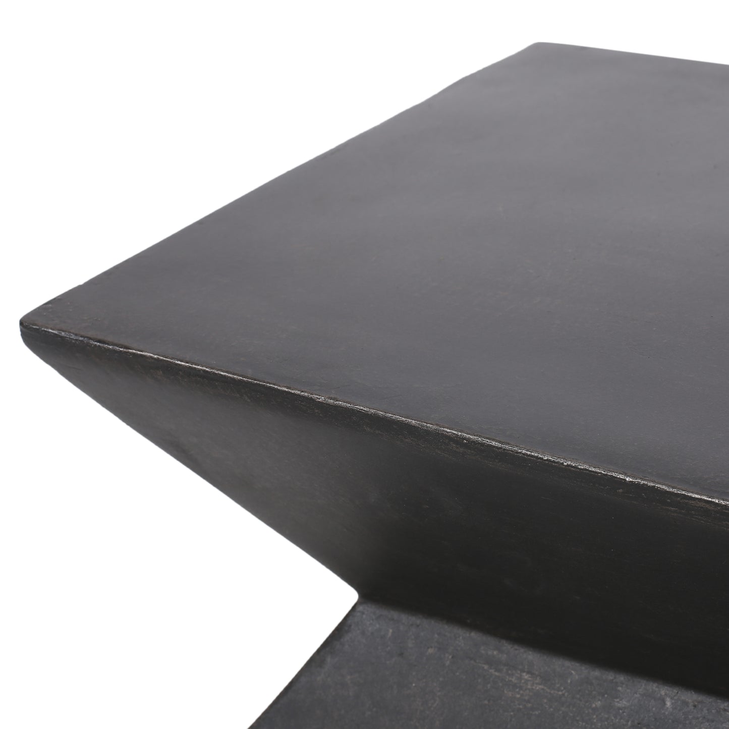 Outdoor Lightweight Concrete Side Table - Copper