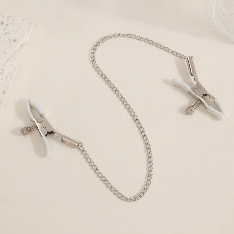 Minimalist Metal Body Chain for Women - Nipple Chain with Tassels for Parties & Nightclubs