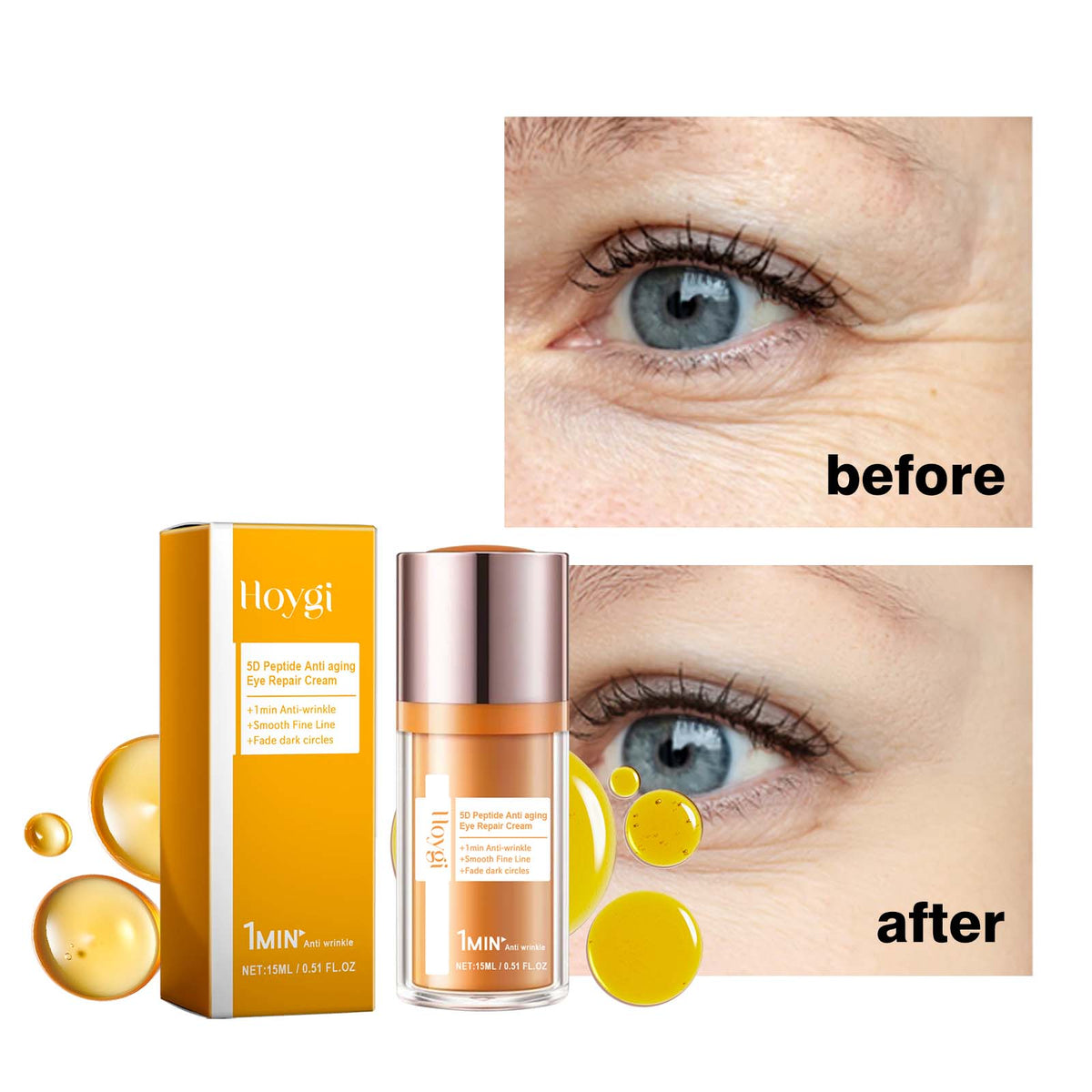 5D Peptide Anti Aging Eye Repair Cream 15ml 1box